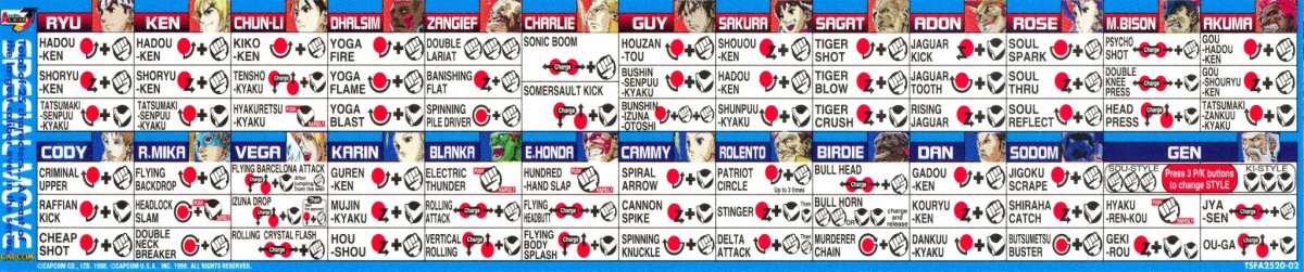 List of moves in Street Fighter Alpha 3 I-Z, Street Fighter Wiki